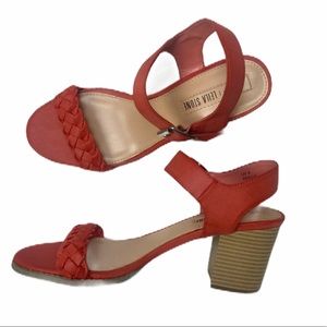 👠 Leila Stone Sandal Chunky Heel Shoes